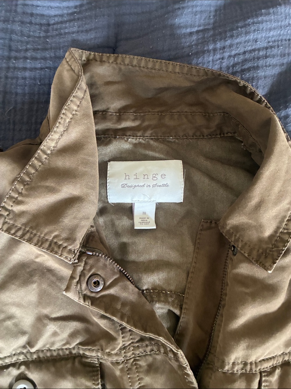 hinge Olive Utility Drawstring-Waist Jacket - Picture 2 of 4